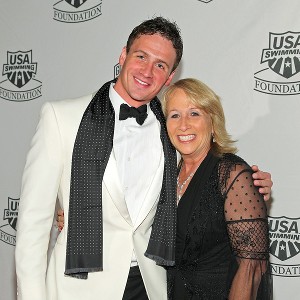 Ryan Lochte and his mom. Credit: Noel Vasquez/Getty Images for USA Swimming.