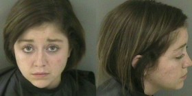 Kaitlyn Hunt's mug shot after her February arrest on felony sex charges.