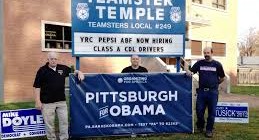 Teamsters campaign for President Obama.
Credit: Teamster Nation